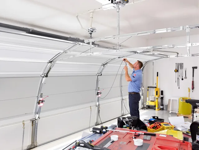 Garage door cable repair service by Cleveland Garage Door Repair in Cleveland