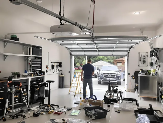 Garage door opener installation by Cleveland Garage Door Repair in Cleveland
