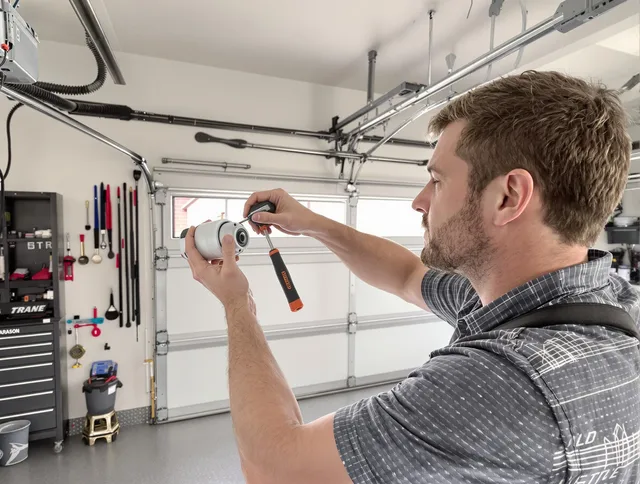Garage door opener repair service by Cleveland Garage Door Repair in Cleveland