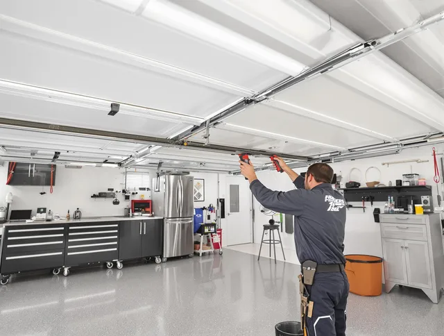 Overhead garage door repair service by Cleveland Garage Door Repair in Cleveland