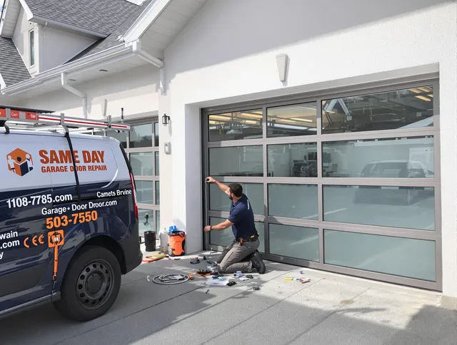 Same-day garage door repair service by Cleveland Garage Door Repair in Cleveland