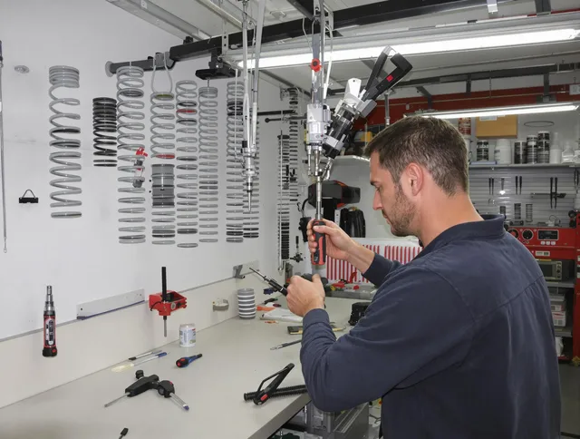 Cleveland Garage Door Repair safety certified technician performing precision spring replacement in Cleveland